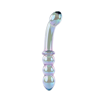 Lustrous Galaxy Wand - Glazen dildo (Blauw)